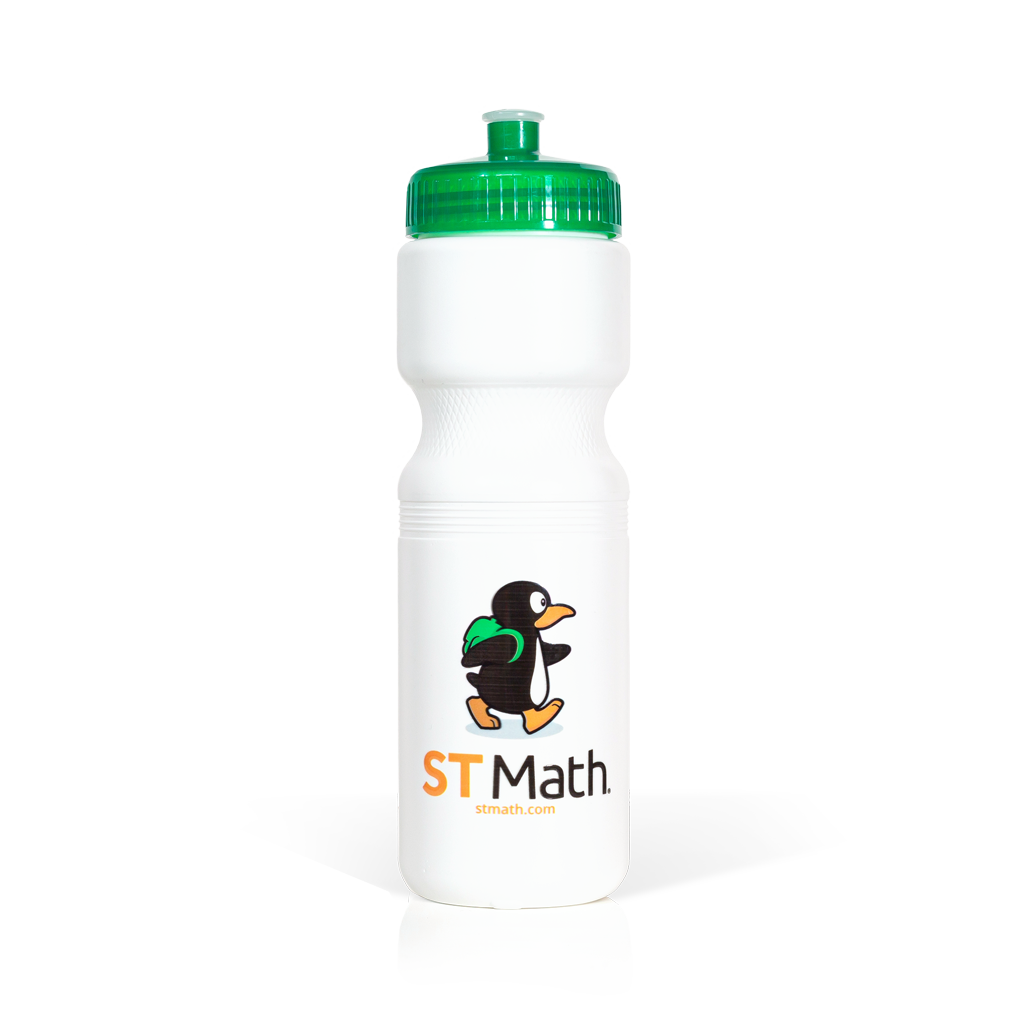 JiJi Water Bottle White/Green MIND Education